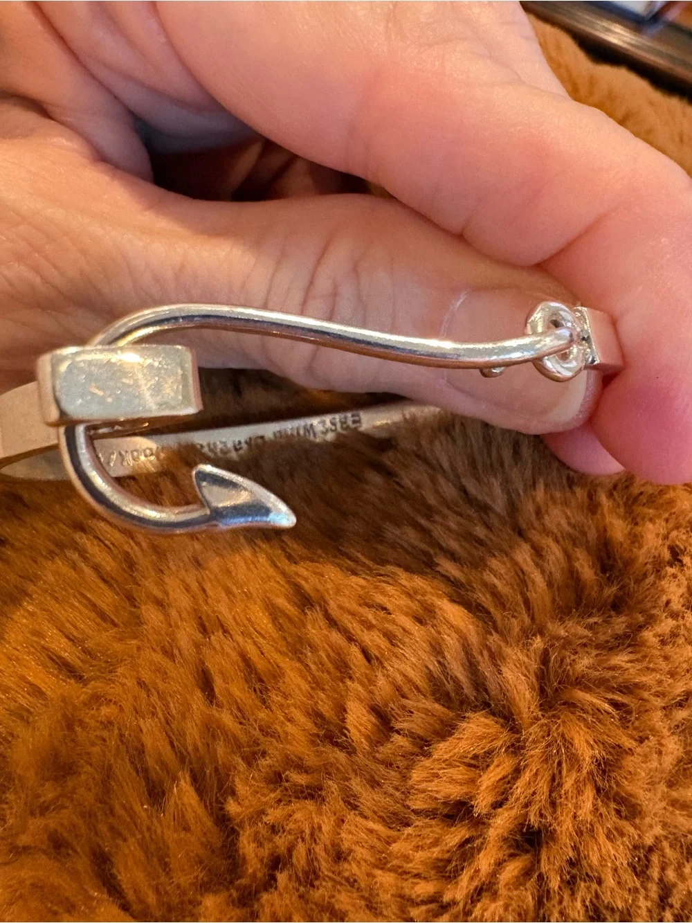 Silver Hook-Shaped Women’s Bracelet
